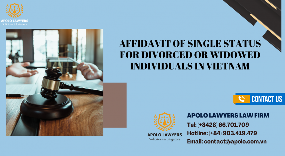 Affidavit of Single Status for Divorced or Widowed Individuals in Vietnam