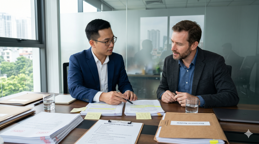 English and Vietnamese legal documents reviewed for a foreign client
